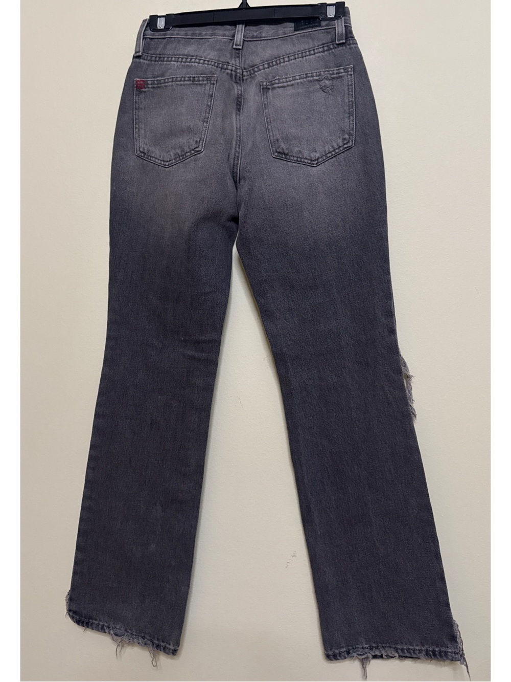 Mid Rise Bootcut Jeans In Destroyed Gray - Picture 6 of 7
